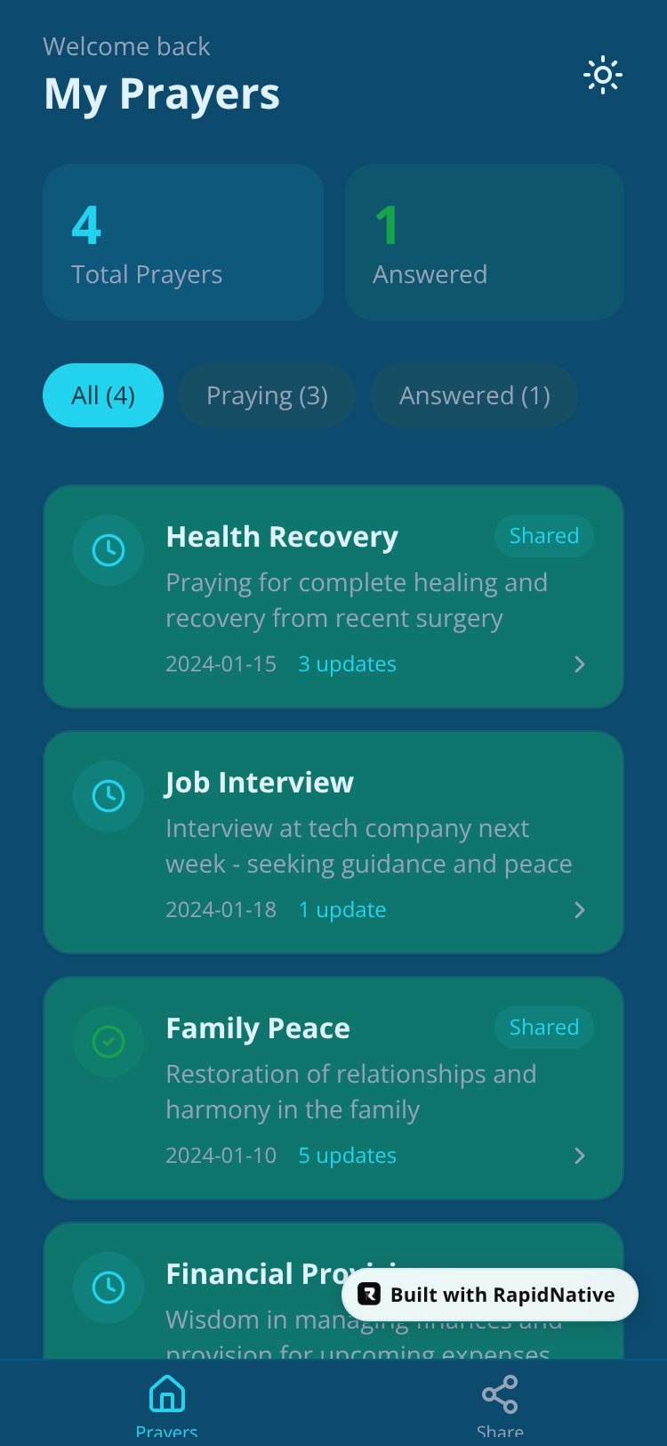 PrayerConnect screen 3