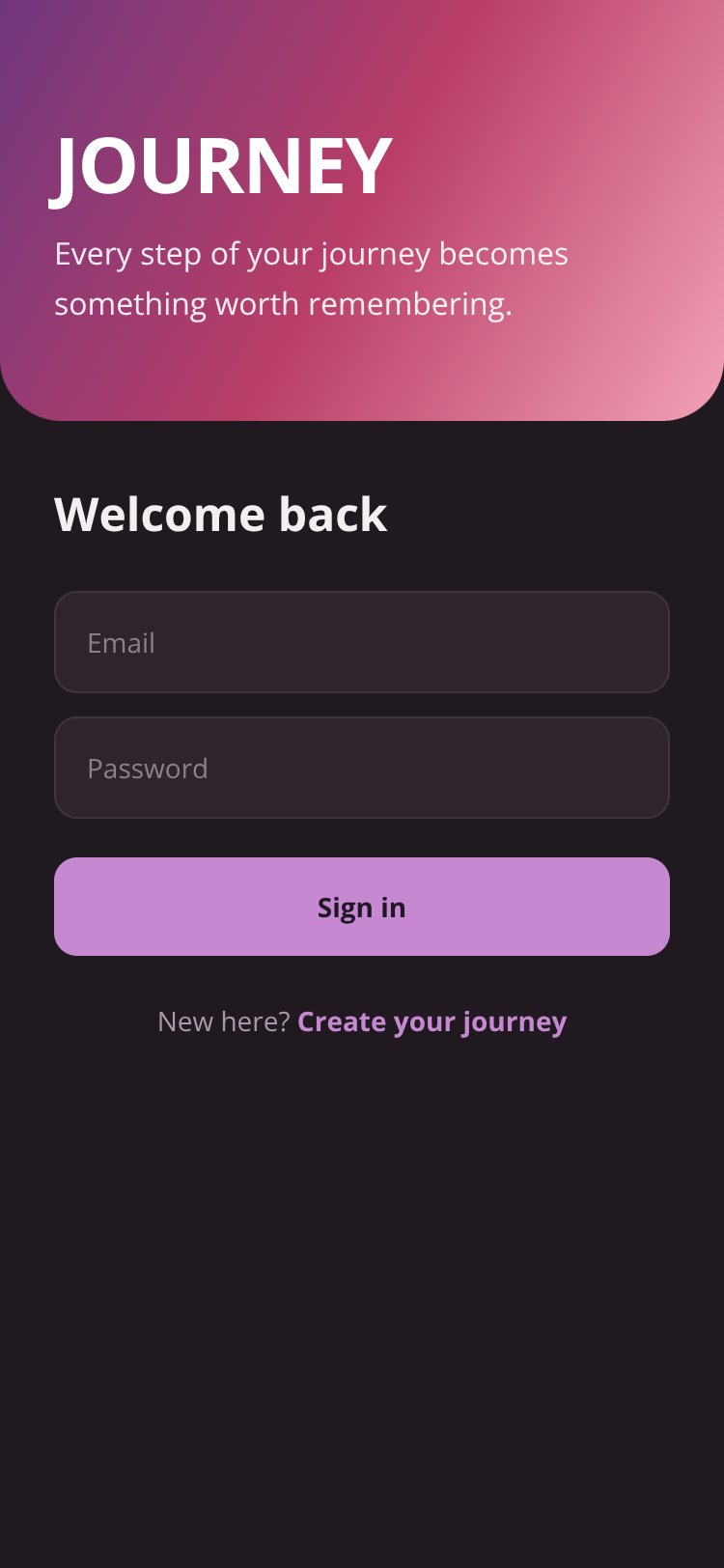 RapidNative App screen 1