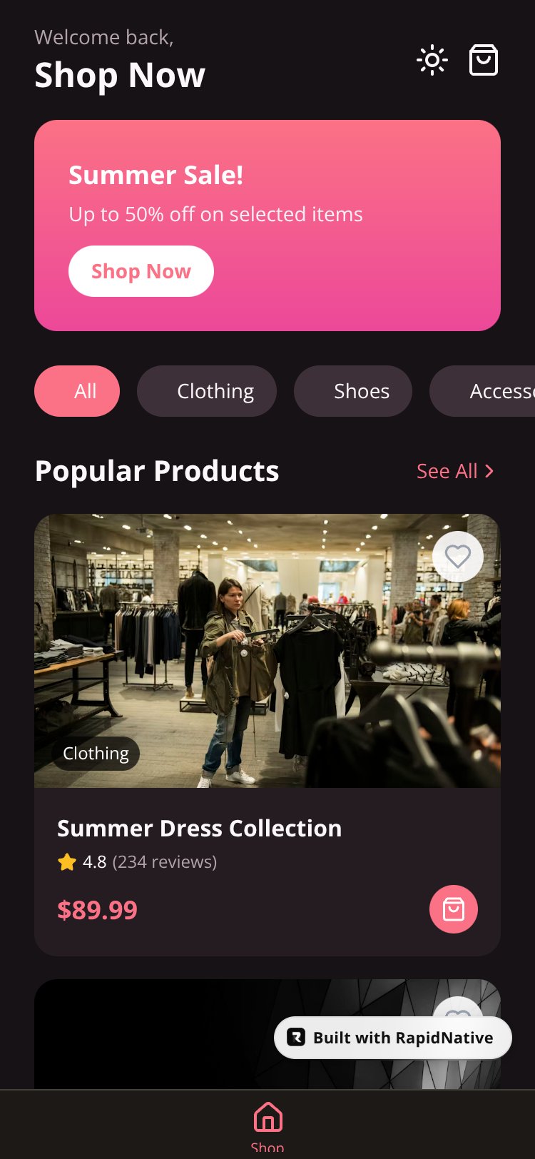 Shopify screen 1