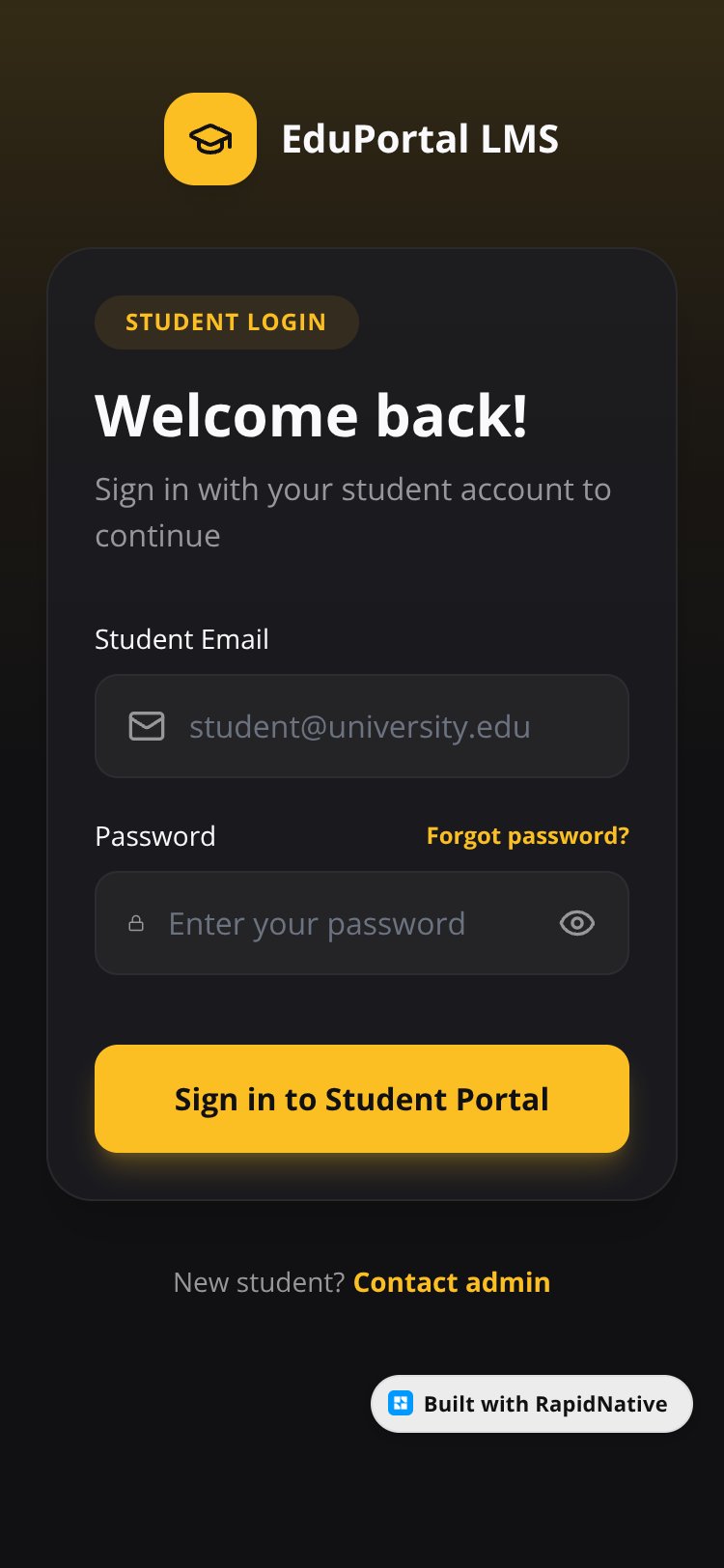 EduPortal LMS screen 2