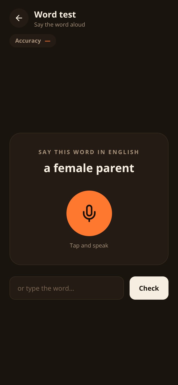OGE Speak screen 3