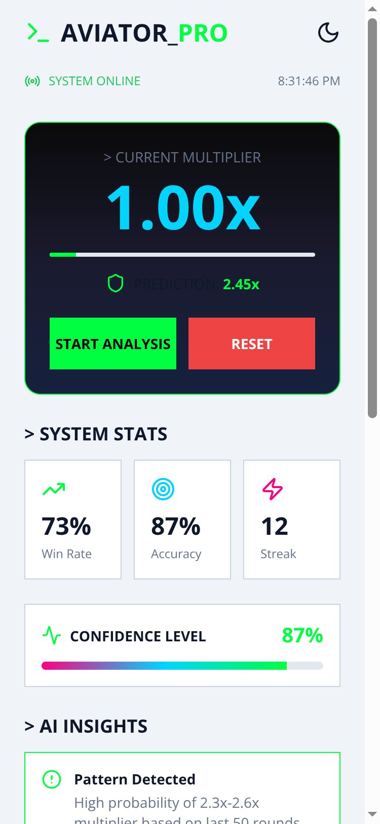 Aviator Predictor Pro Copy screen 1