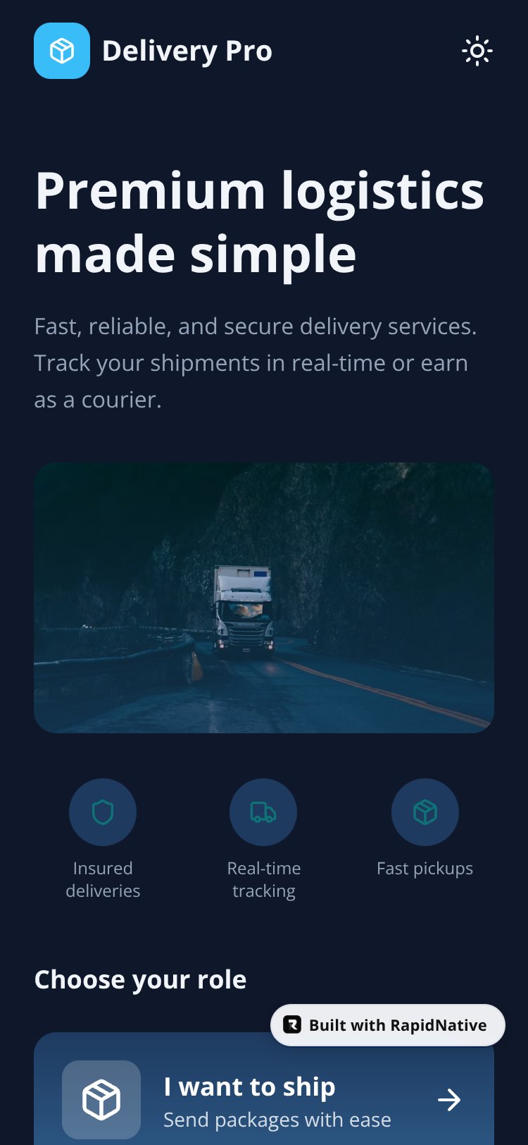 Delivery Pro screen 3