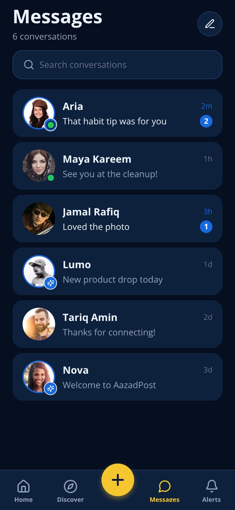 AazadPost screen 4