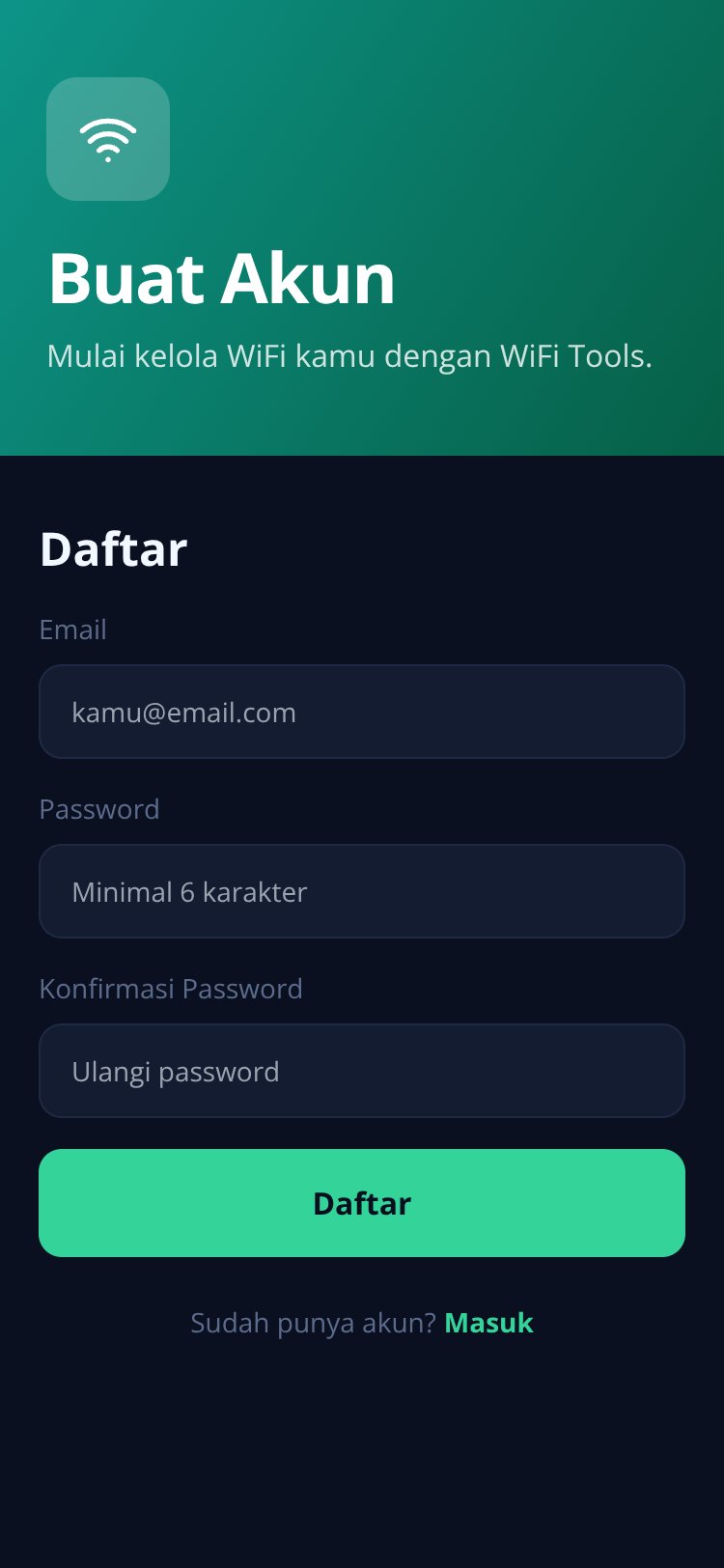 WiFi Tools screen 2