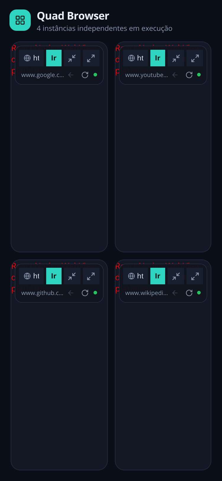 Quad Browser screen 1