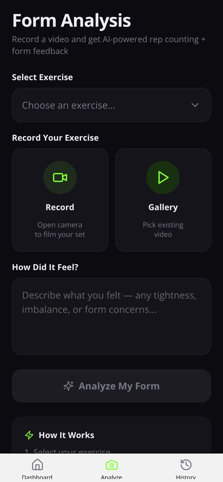 FitCoach AI screen 2