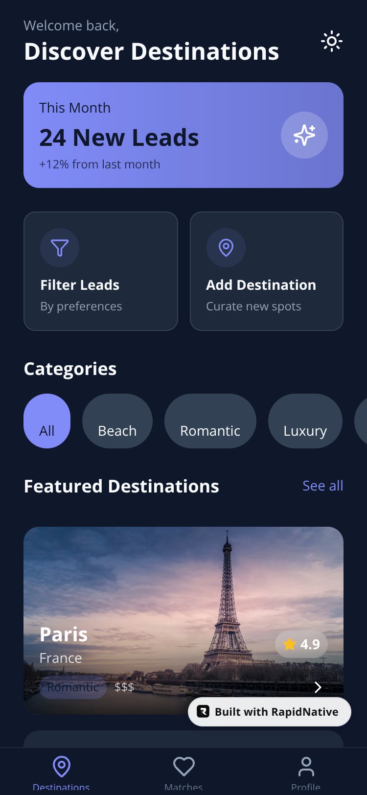 TravelLeads screen 2