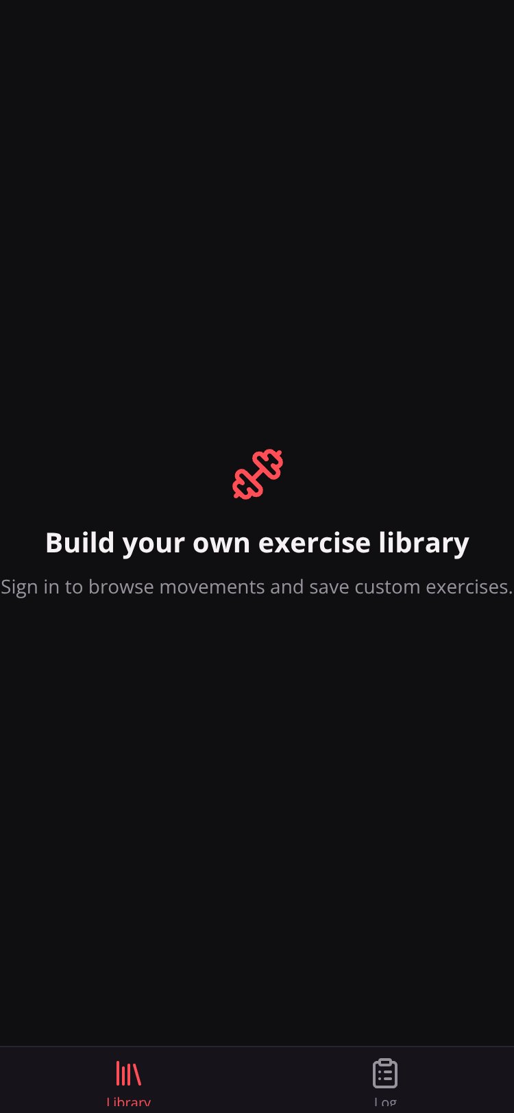 LiftLab screen 3