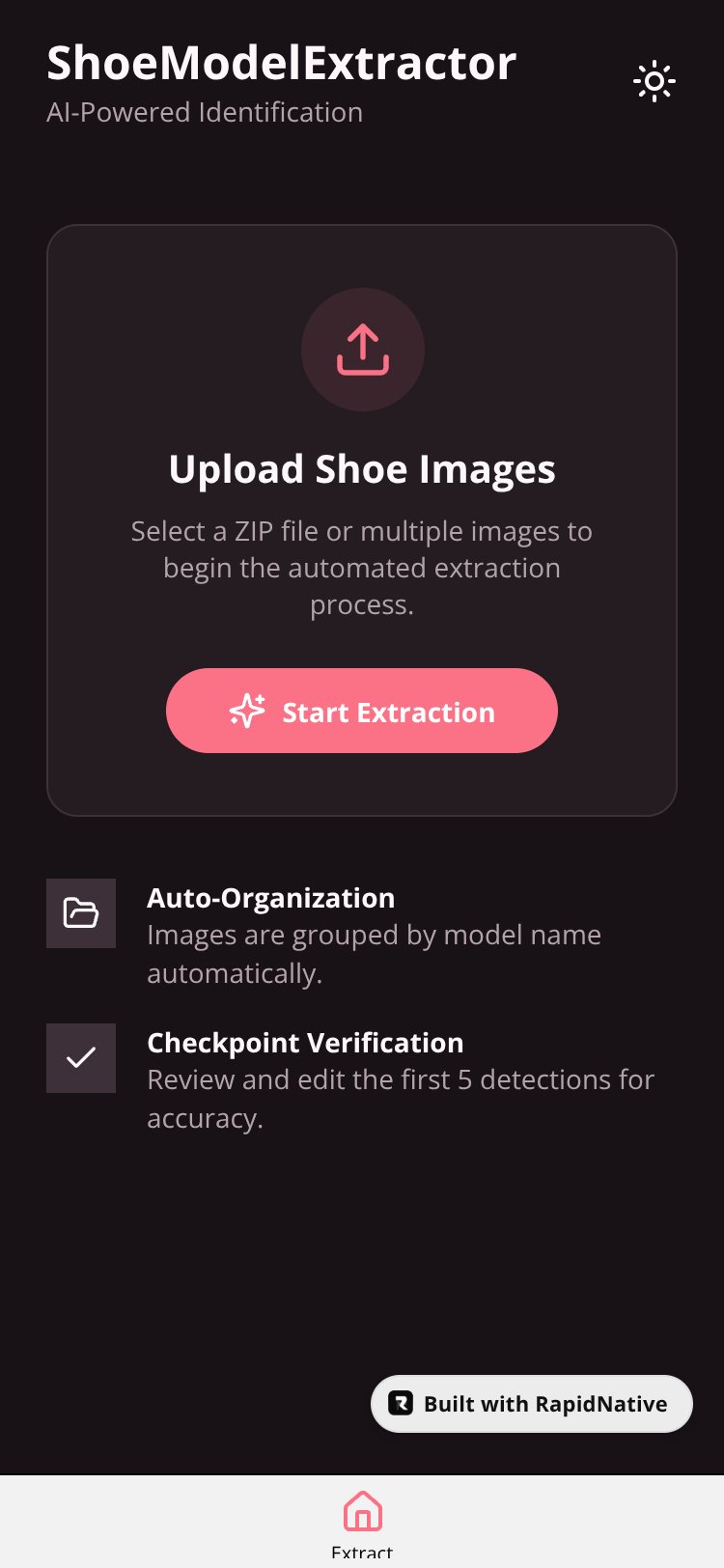 ShoeModelExtractor screen 1