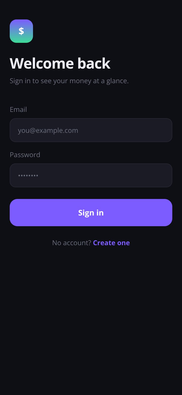 Ledger screen 1