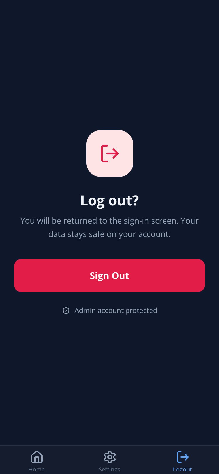 AdminHub screen 4