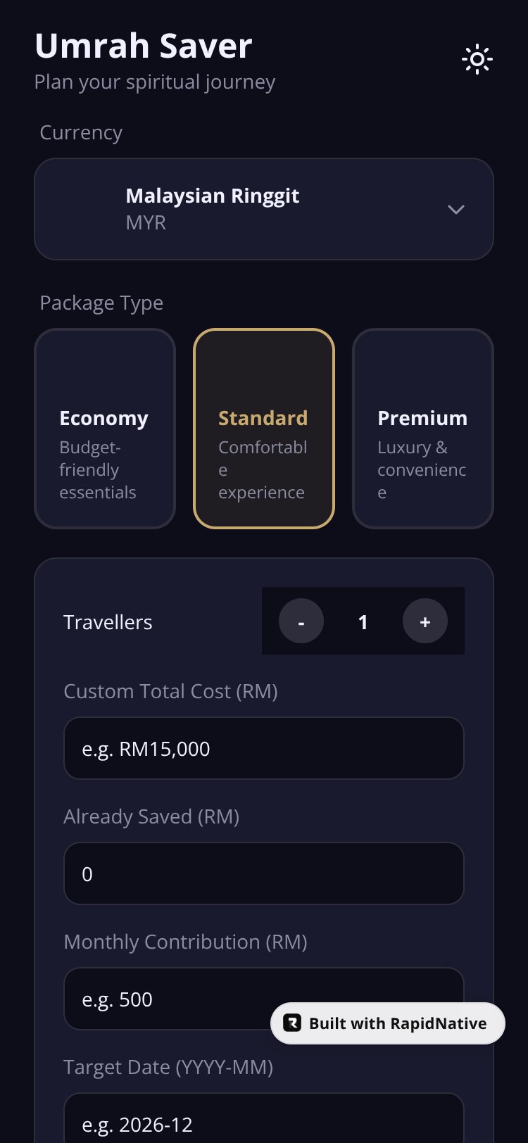 Umrah Saver screen 1