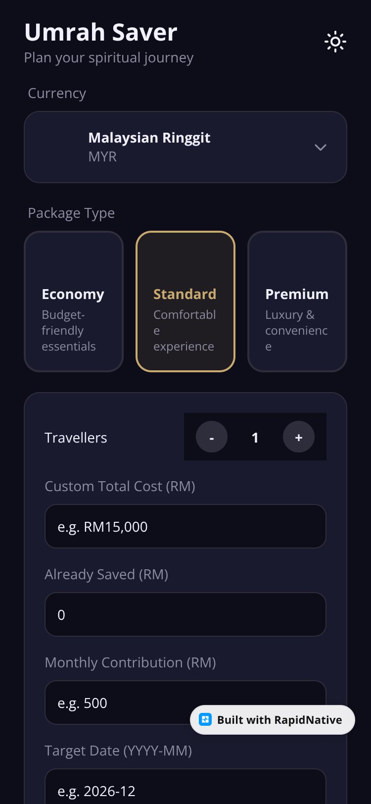 Umrah Saver screen 1