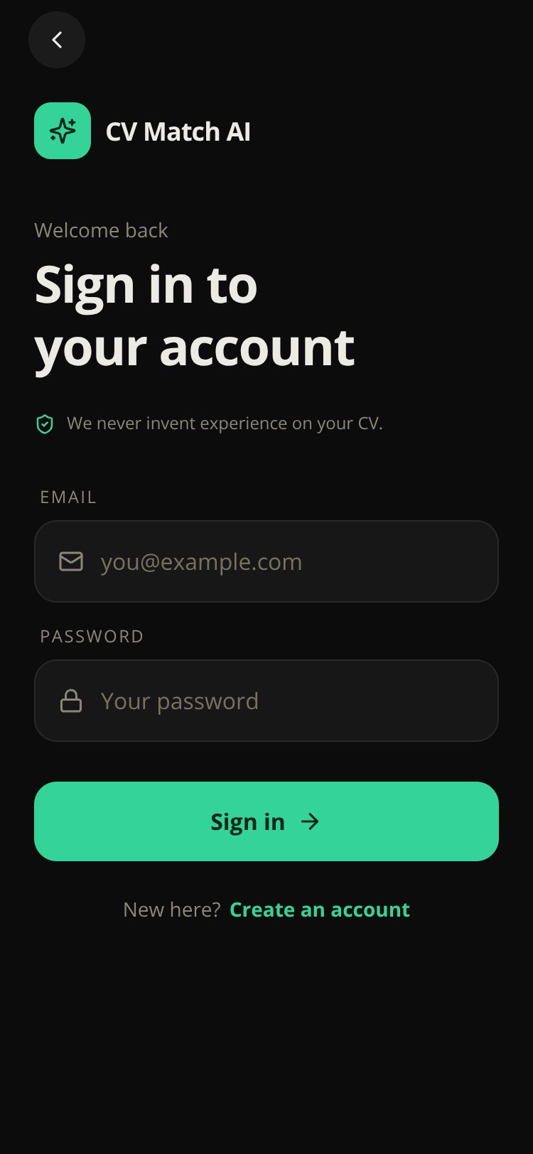 RapidNative App screen 1