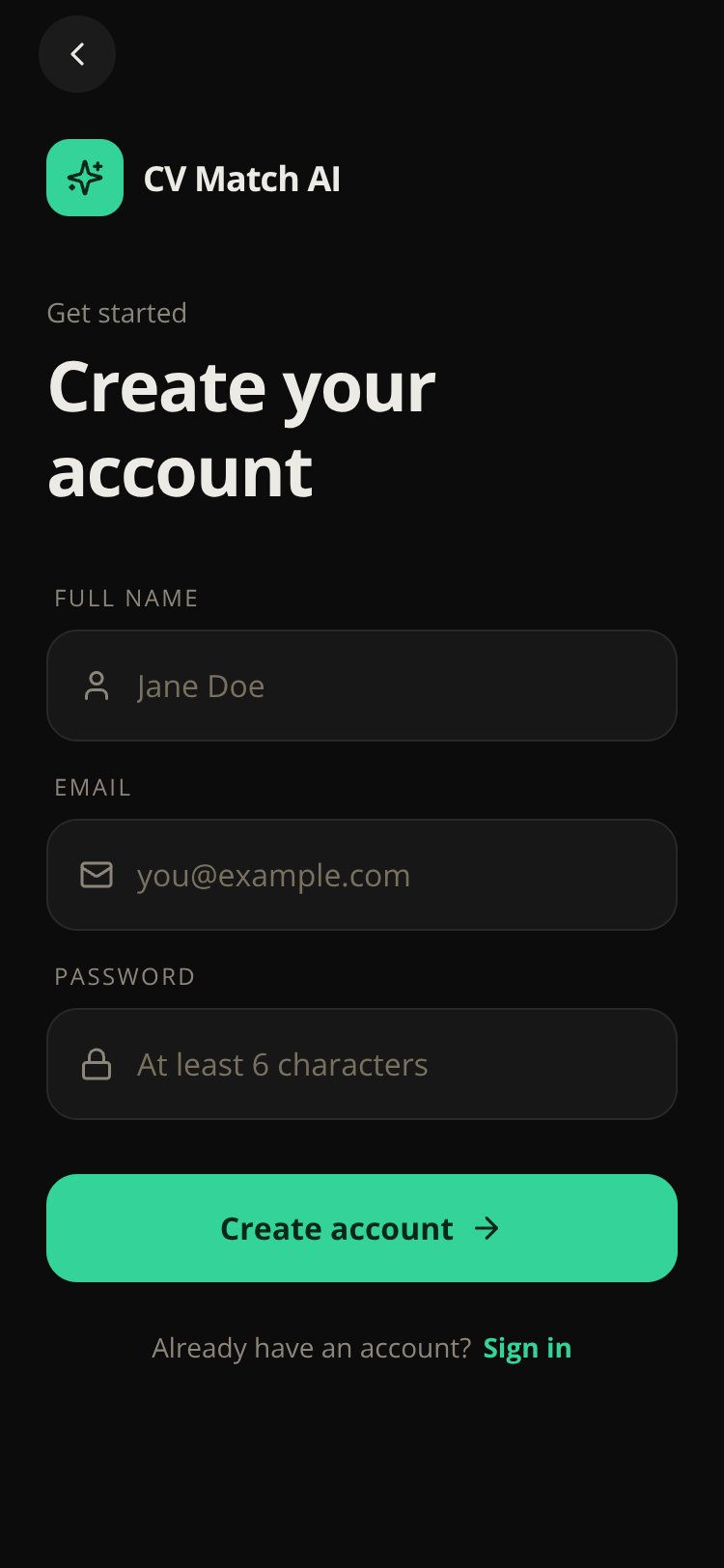 RapidNative App screen 2