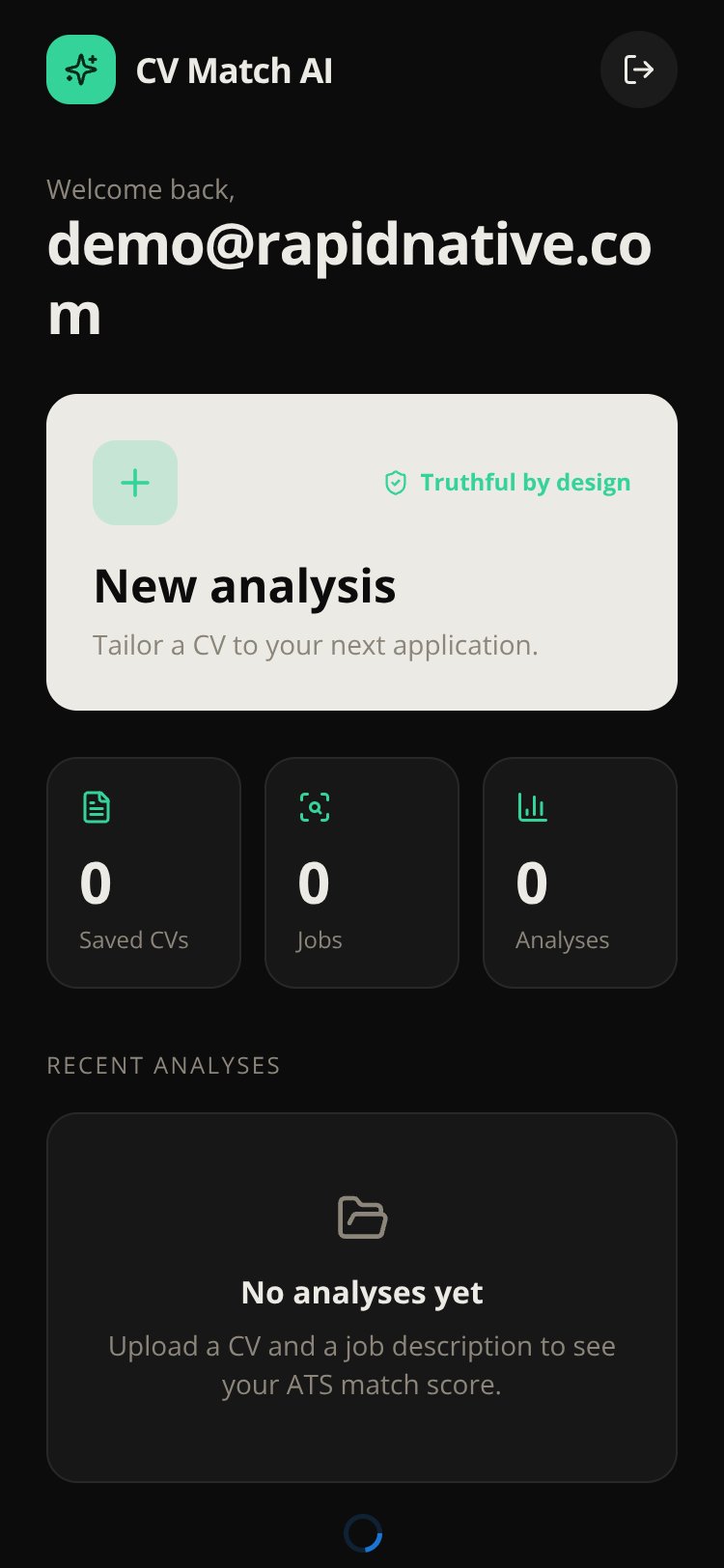RapidNative App screen 3