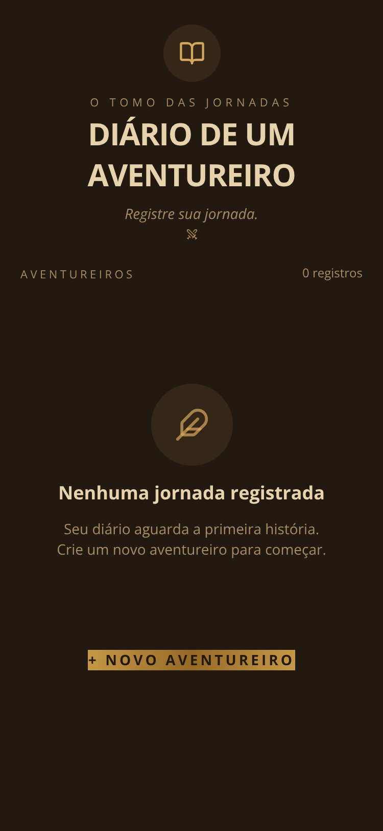 Diário de um Aventureiro screen 1