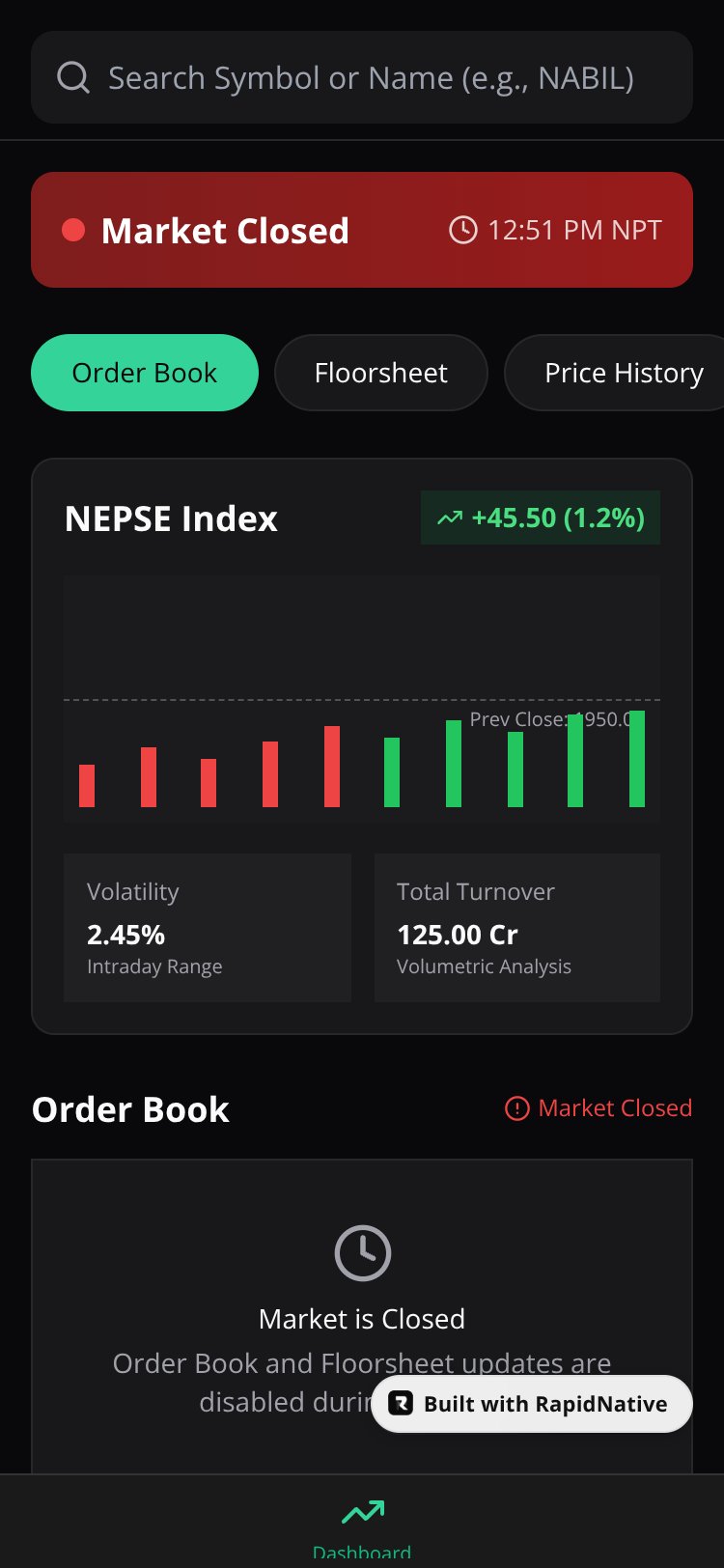 Nepse IPO Result Check screen 1