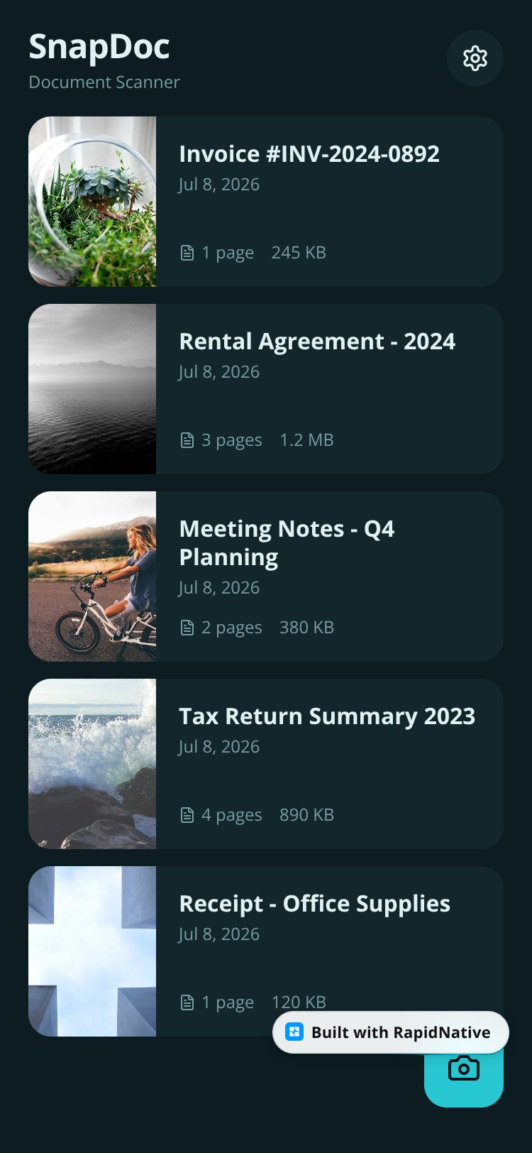 SnapDoc screen 3