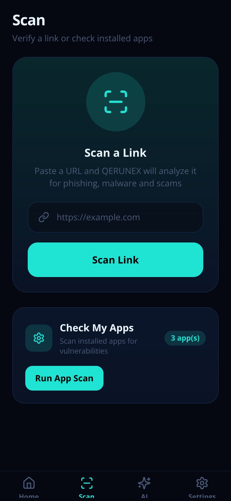 QERUNEX screen 2