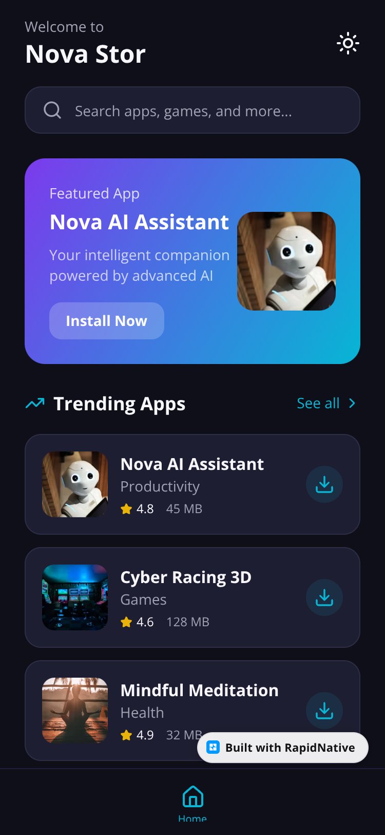 Nova Stor screen 1
