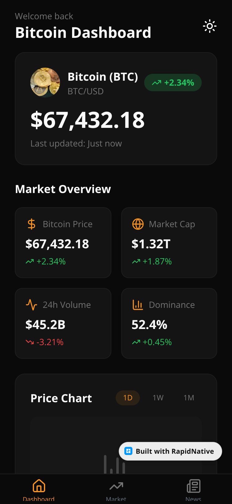 BitcoinDash screen 3