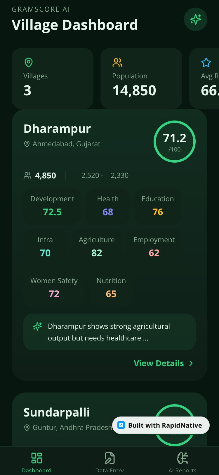 GramScore AI screen 2