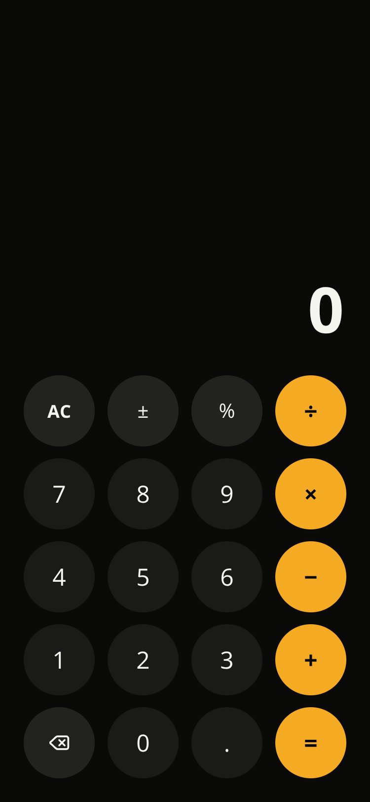 Calc screen 1