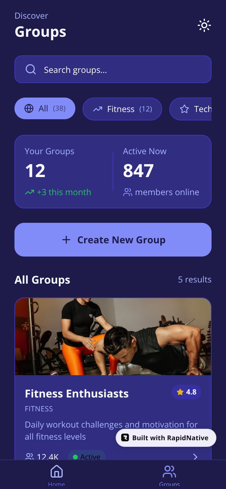 GroupCore OS screen 2