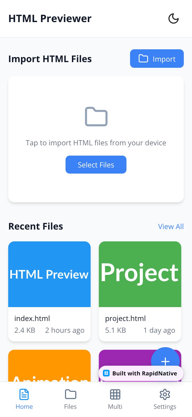 HTML Previewer Pro Copy screen 1