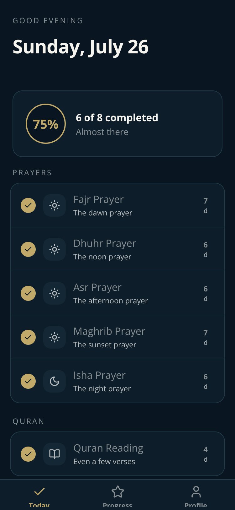 IFAQ screen 3