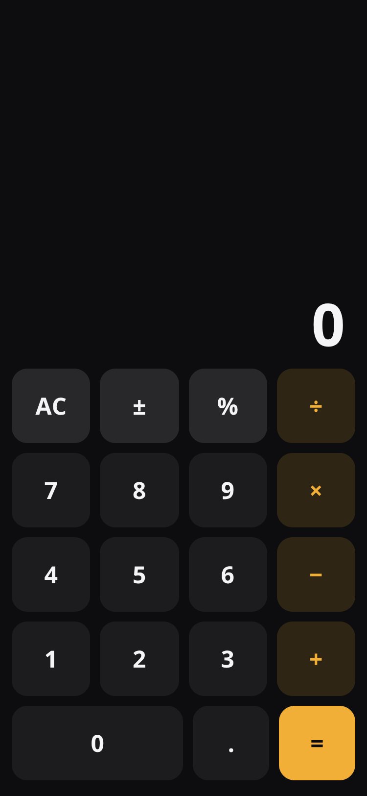Calculator screen 1