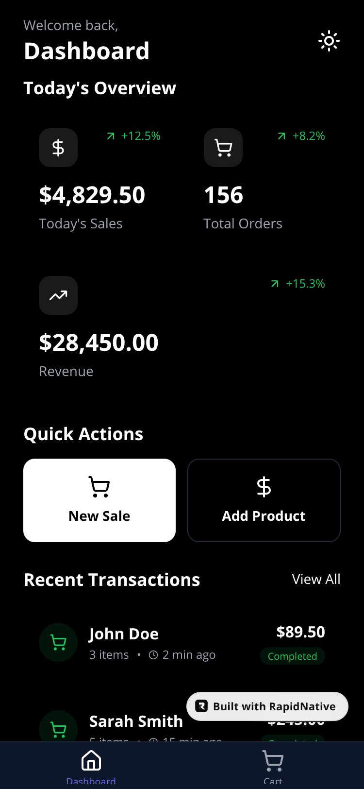 POS Pro screen 1