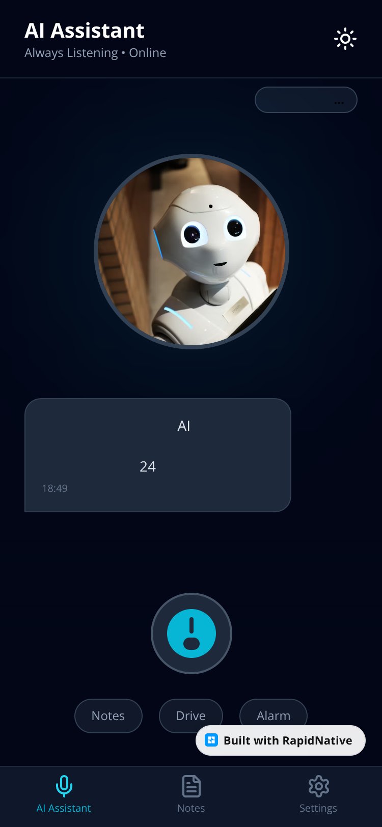 Intelligent Personal Assistant screen 4