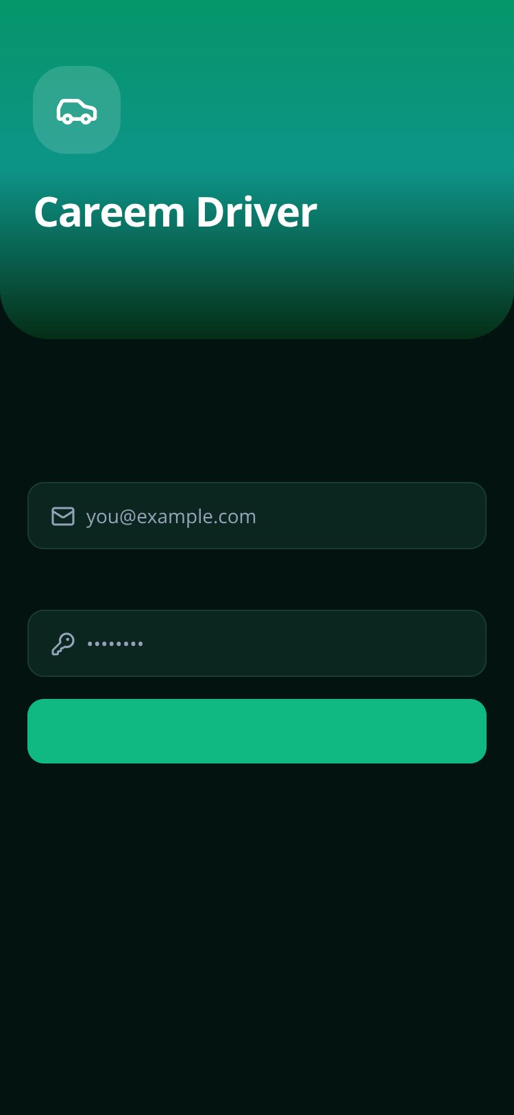 Careem Driver screen 1