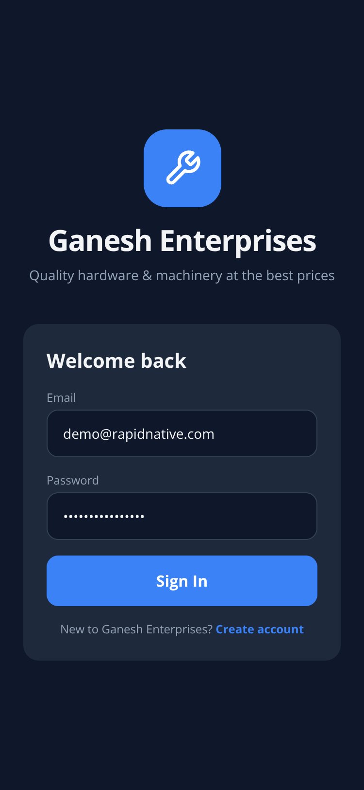 Ganesh Enterprises screen 1