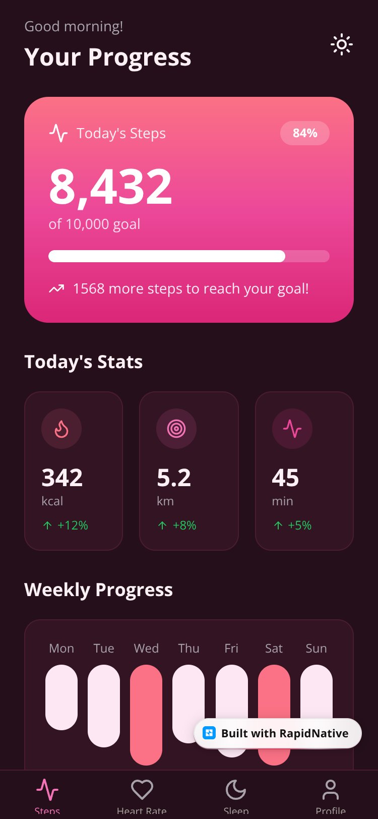 FitTrack screen 3