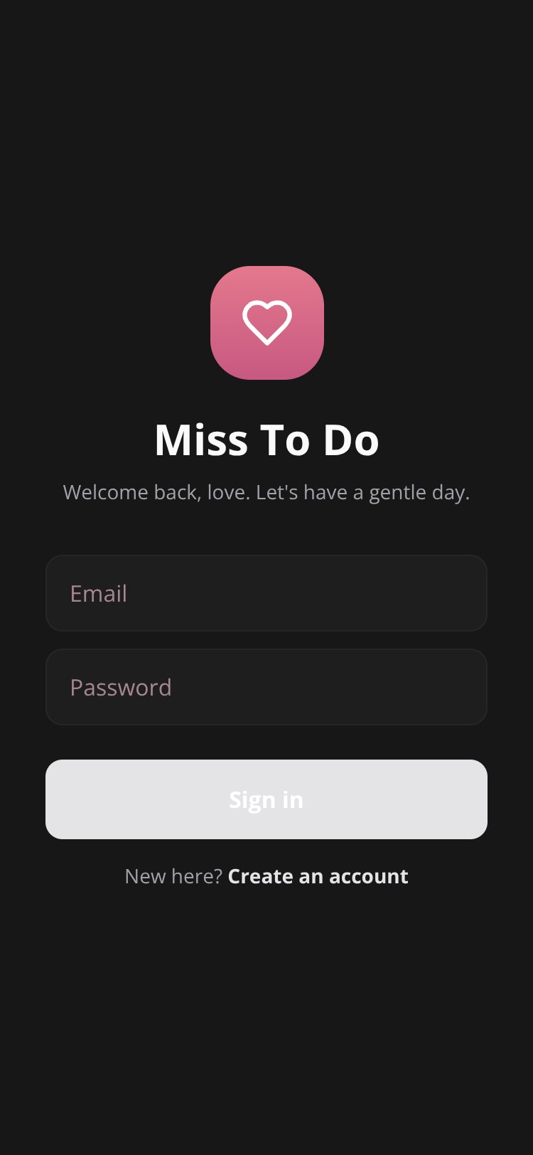 Miss To Do screen 1