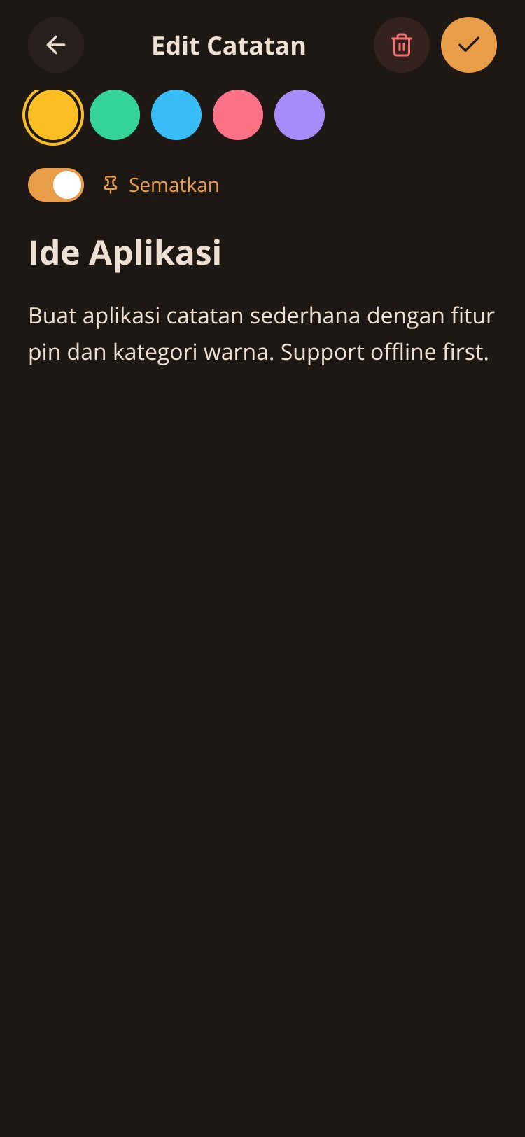 Catatanku screen 1