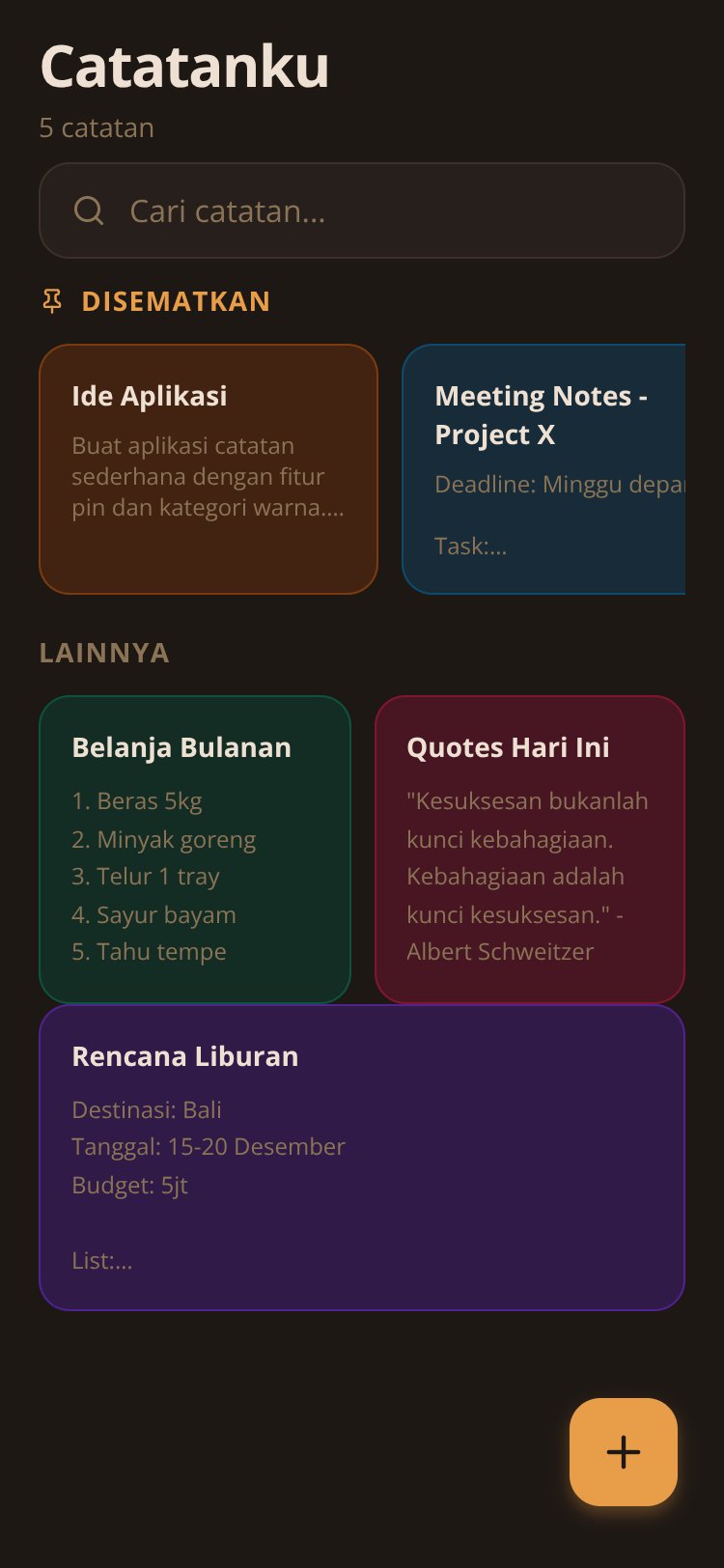 Catatanku screen 2