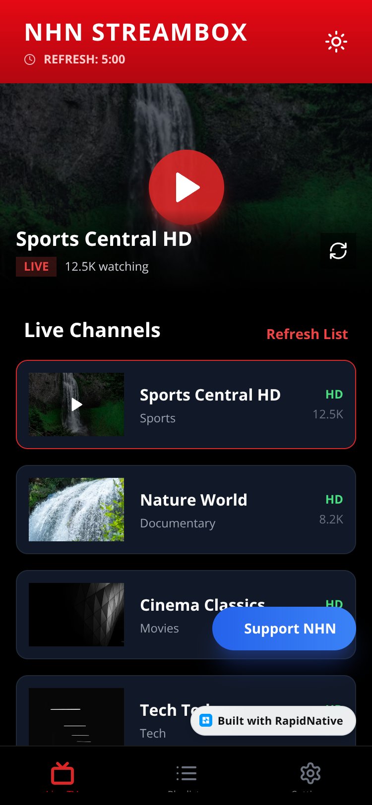 NHN StreamBox screen 2