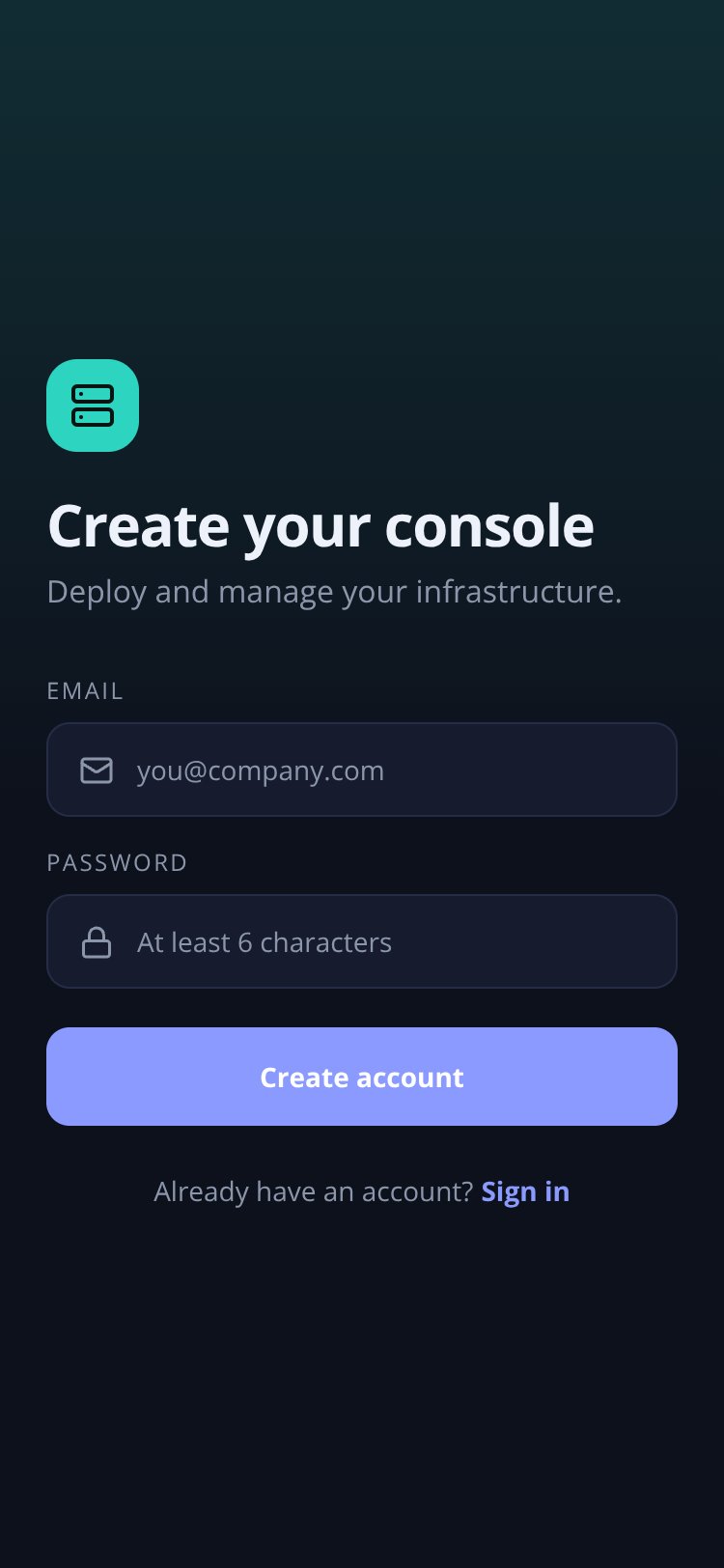 Orbit Console screen 2