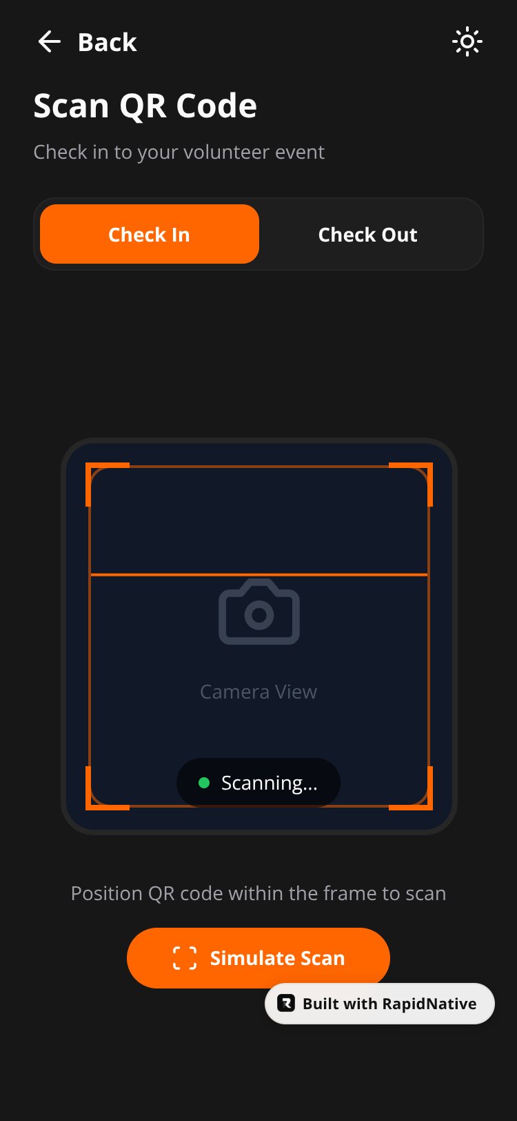 UJ Engage screen 1