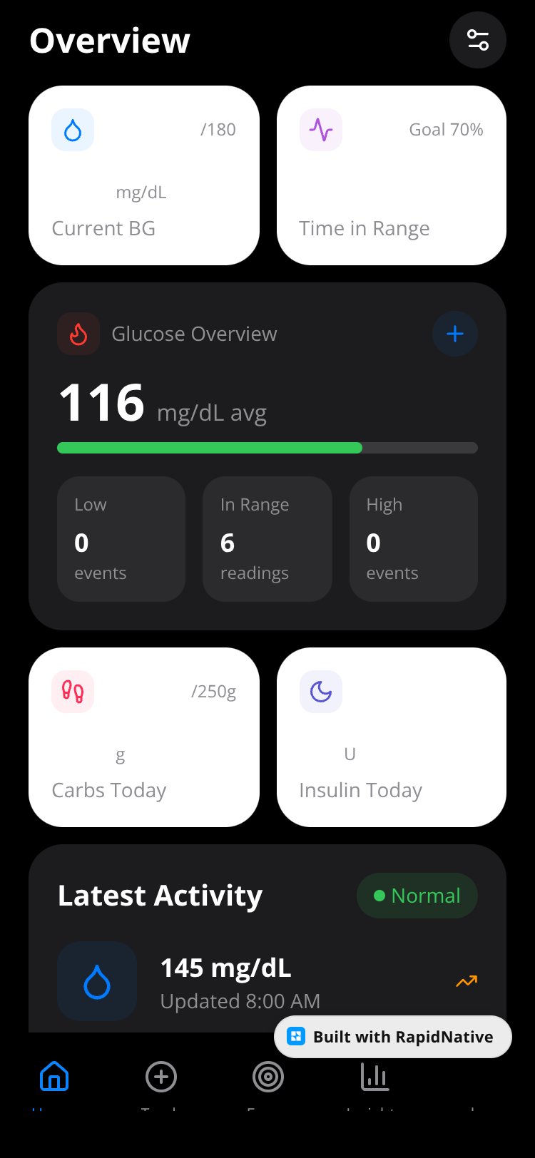 GlucoseMate screen 2