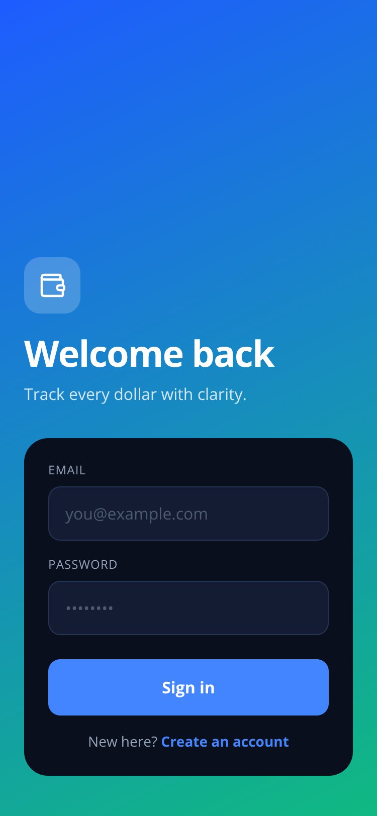 Ledger screen 1