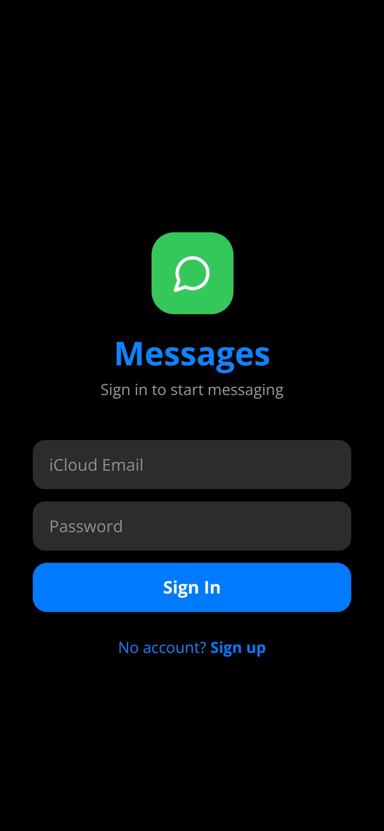 RapidNative App screen 1