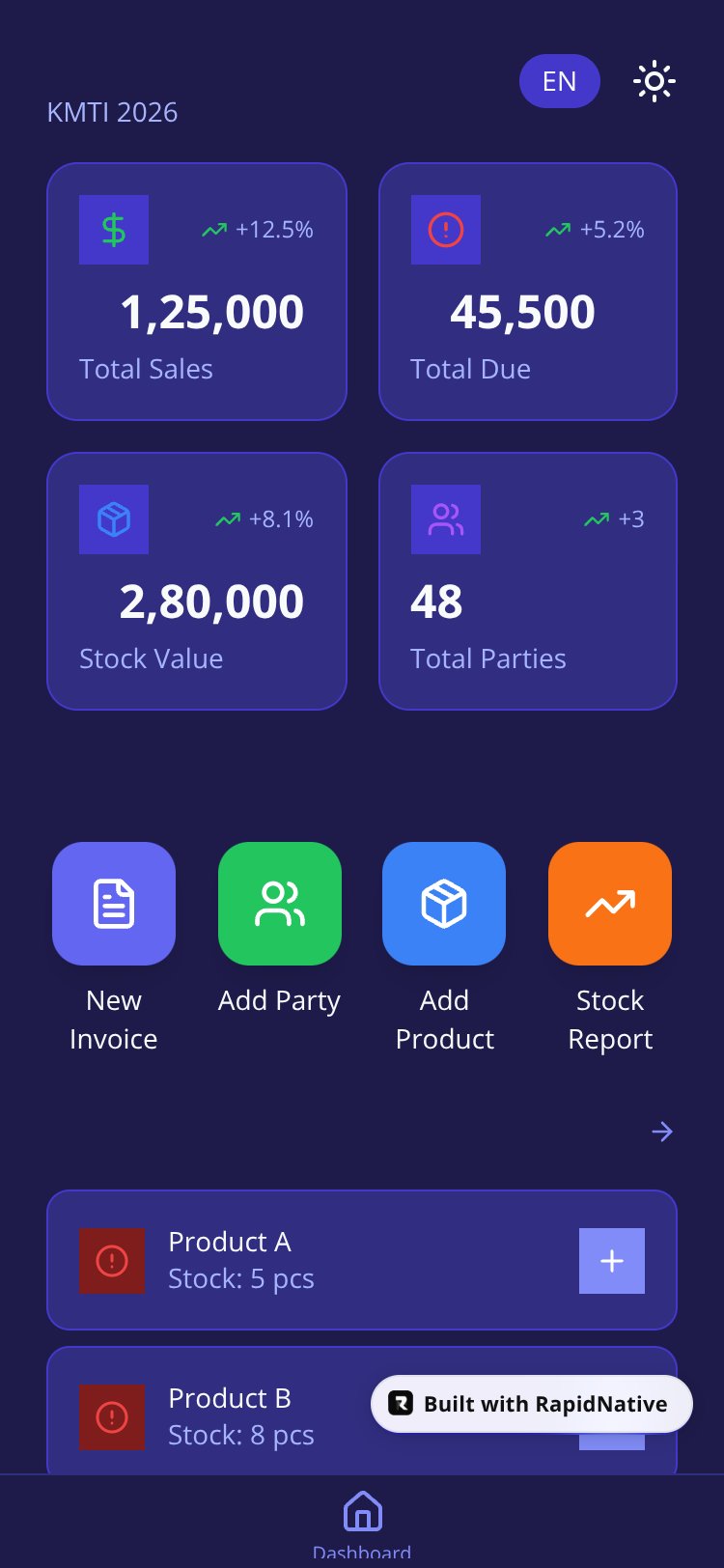 SharpApp screen 1