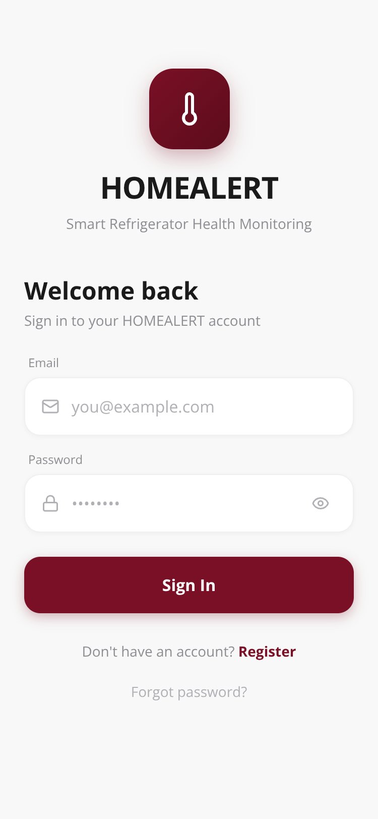 HOMEALERT screen 5
