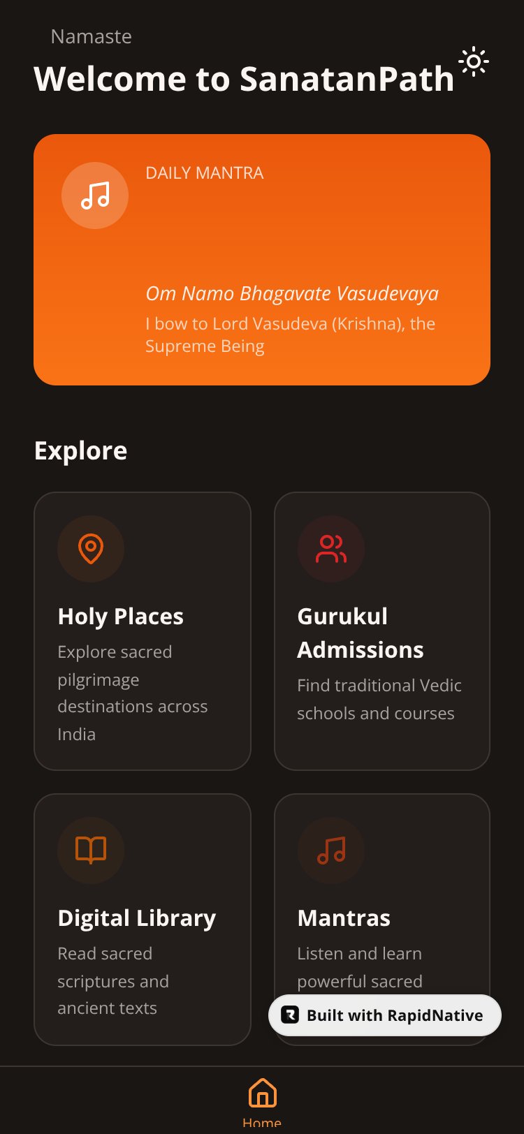 SanatanPath screen 1